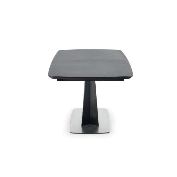 Spisebord Fangor 160-220 cm - mørk grå - sort