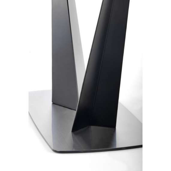 Spisebord Fangor 160-220 cm - mørk grå - sort