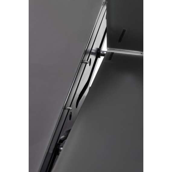 Spisebord Silvestro 180-220 cm - mørk grå - sort