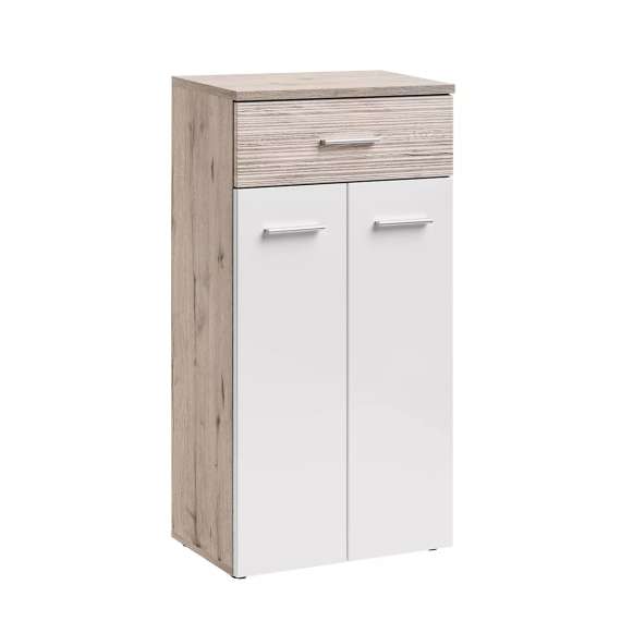 Entresett GUSTAVO IX eik wellington - hvit høyglans - spiler