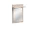 Speil Gustavo m/ hylle - 60x90 cm - eik wellington