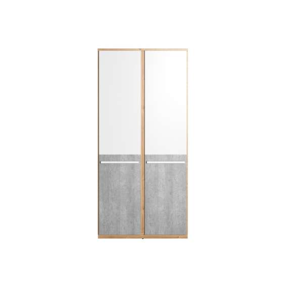 Garderobeskap Plano 90x191 cm - 2 dører