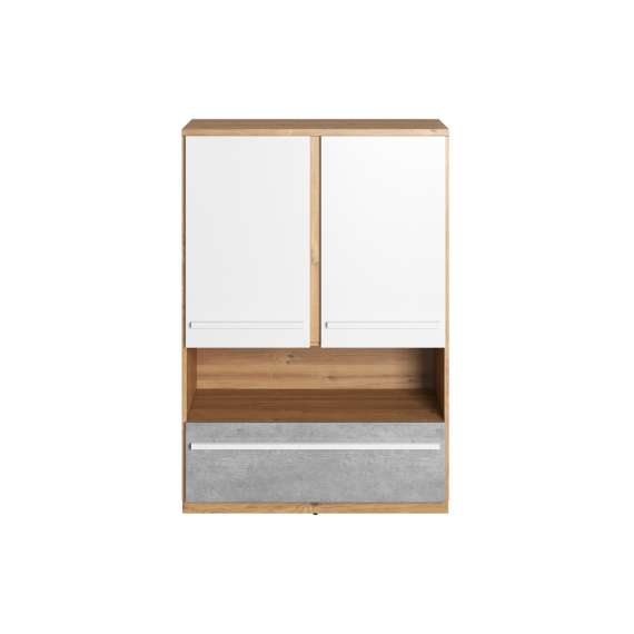 Skap Plano 90x131 cm - hyller - oppbevaringsskuff