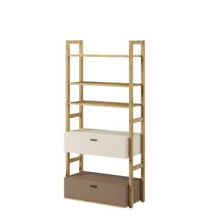 Reol Lenny 85x180 cm - 2 skuffer