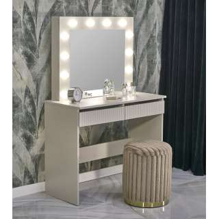 Sminkebord Hollywood 94x140 cm - cashmere - med speil