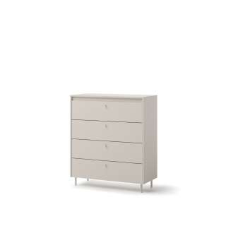 Kommode Torino 90x103 cm - cashmere - 4 skuffer