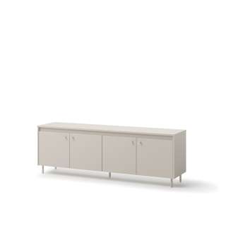 Tv-benk Torino 167x56 cm - cashmere - 4 dører