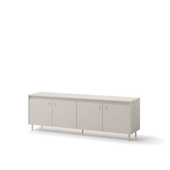 Tv-benk Torino 167x56 cm - cashmere - 4 dører