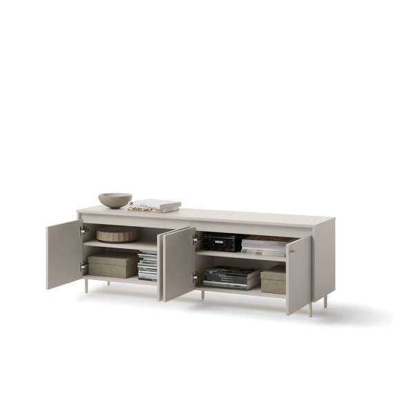 Tv-benk Torino 167x56 cm - cashmere - 4 dører