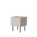 Nattbord Fellini 40x60 - cashmere og eik - 1 skuff - 2 stk sett