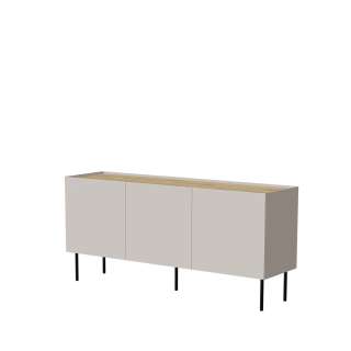 Skjenk Fellini 150x70 - cashmere og eik - 3 dører