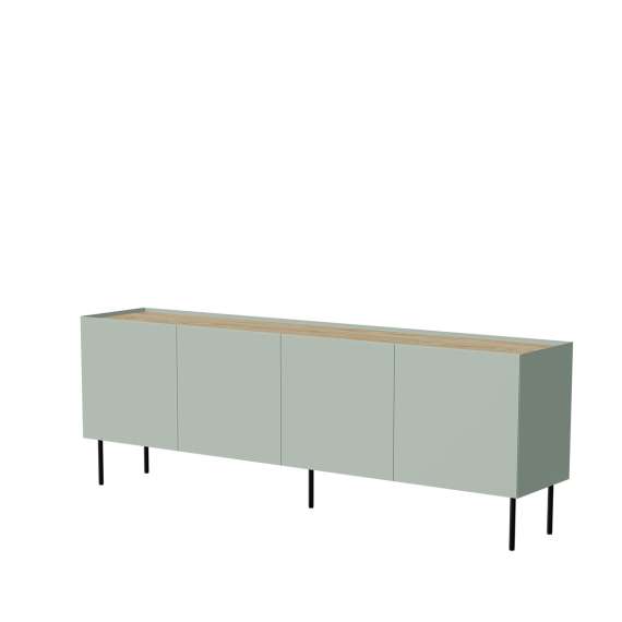 Skjenk Fellini 200x70 - oliven og eik - 4 dører