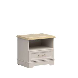 Nattbord Anga 54x50 cm - 1 skuff - cashmere