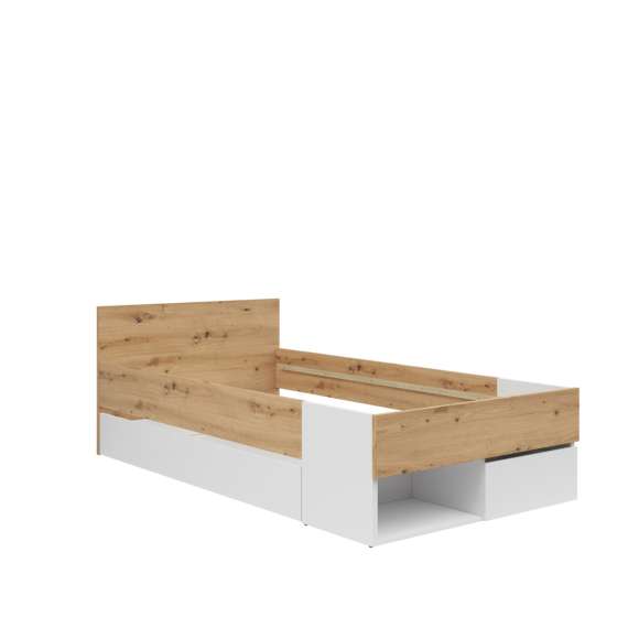 Seng Homeland 100x200 cm - oppbevaringsskuffer