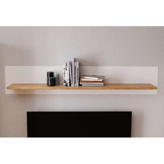 Vegghylle Chisbury 160x29 cm - lerk sibu - eik riviera