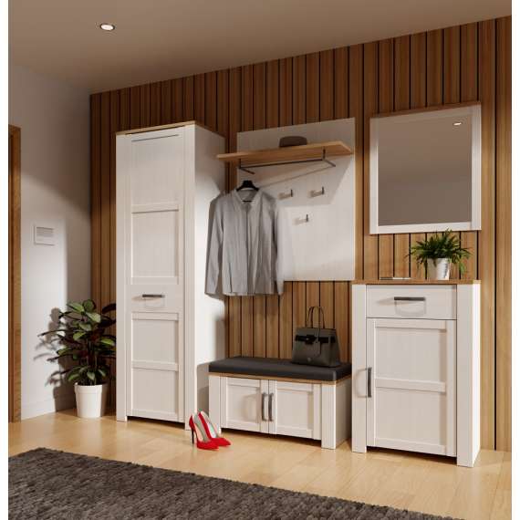 Skoskap Chisbury 67x99 cm - lerk sibu - eik riviera