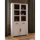 Vitrineskap Chisbury 106x205 cm - lerk sibu - eik riviera