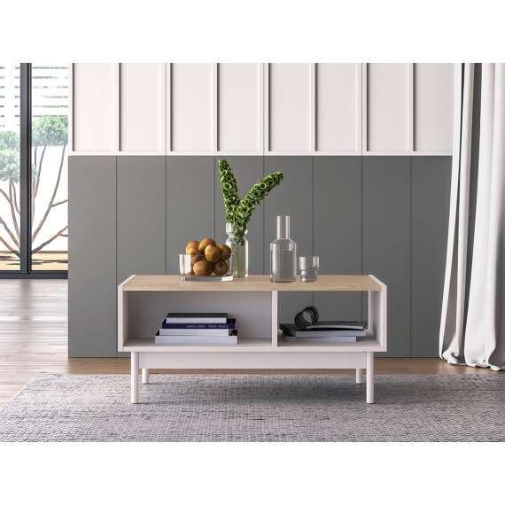 Sofabord Dunea 90x60 cm - cashmere - eik cremona