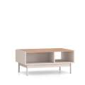Sofabord Dunea 90x60 cm - cashmere - eik cremona