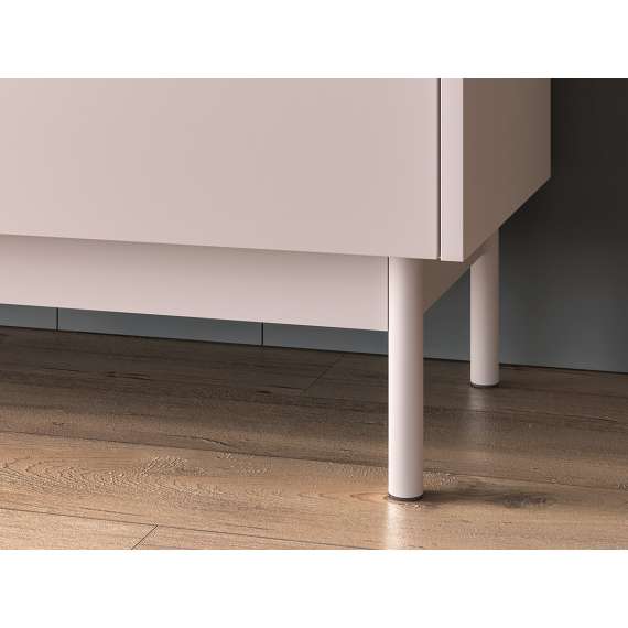 Skjenk Dunea 154x85 cm - cashmere - eik cremona - 3 skuffer - 3 dører