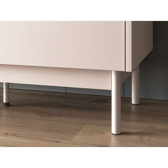 Vitrineskap Dunea 156x92 cm - cashmere - eik cremona - 4 dører