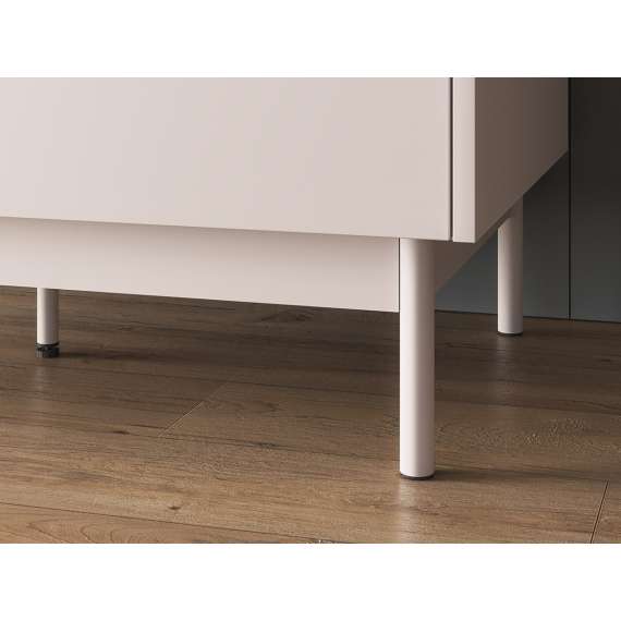 Garderobeskap Dunea 92x193 cm - cashmere - eik cremona - 4 dører