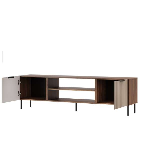 Tv-benk Almera 180x52cm - valnøtt - cashmere - 2 dører