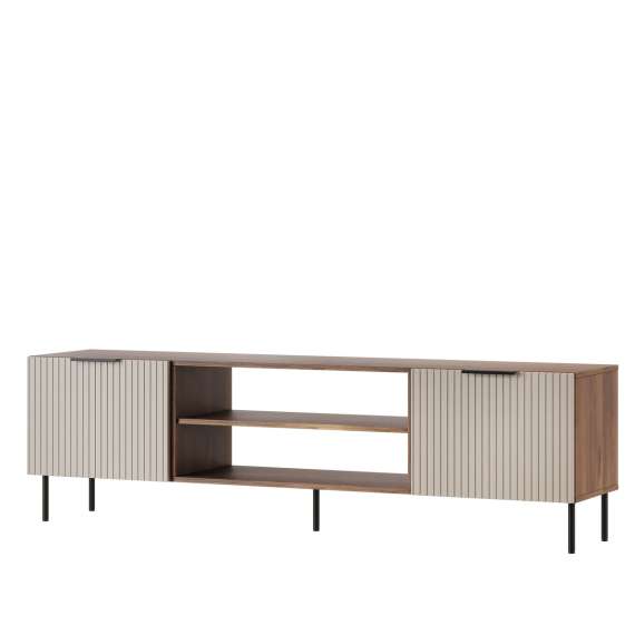 Tv-benk Almera 180x52cm - valnøtt - cashmere - 2 dører