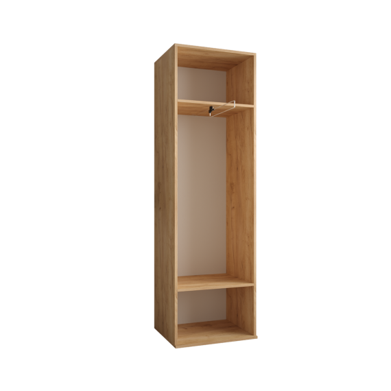 Garderobeskap Miro 50x184 cm - eik craft gold - 1 dør