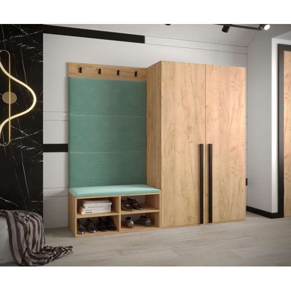 Garderobeskap Miro 50x184 cm - eik craft gold - 1 dør