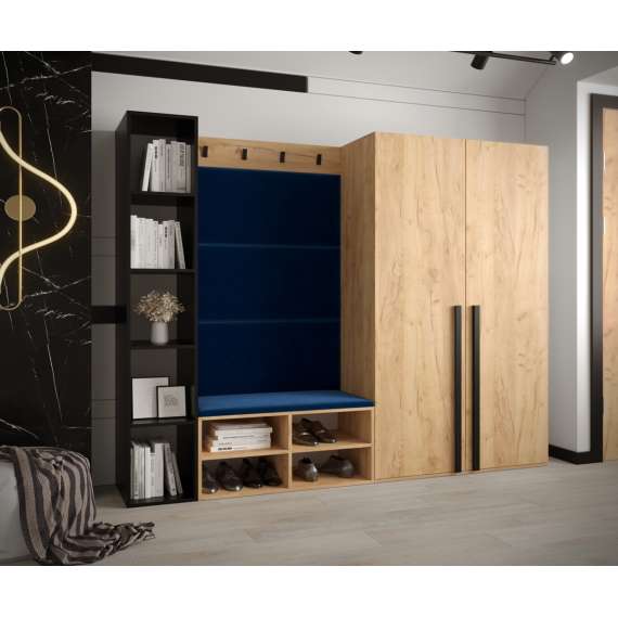 Reol Miro 30x184 cm - svart matt