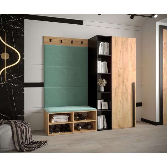 Entresett Miro 1 - 164x184 cm - eik craft gold - 4 deler