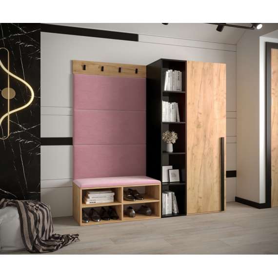 Entresett Miro 1 - 164x184 cm - eik craft gold - 4 deler