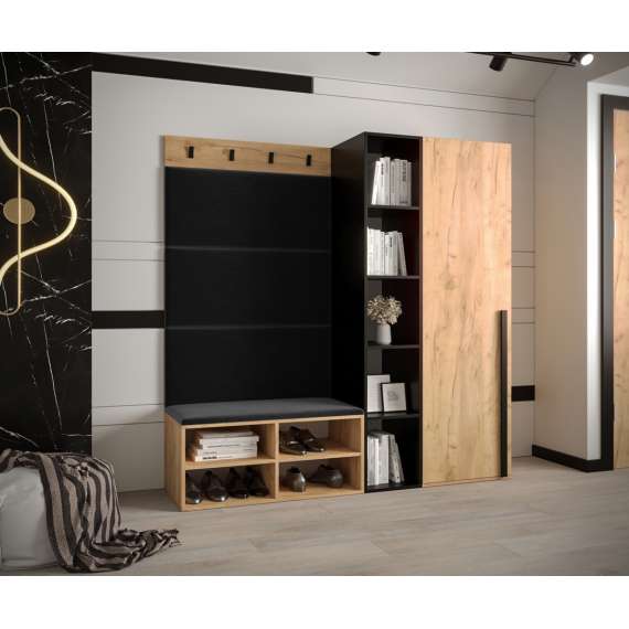 Entresett Miro 1 - 164x184 cm - eik craft gold - 4 deler