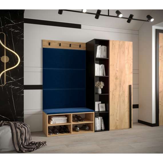 Entresett Miro 1 - 164x184 cm - eik craft gold - 4 deler