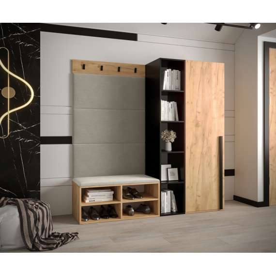 Entresett Miro 1 - 164x184 cm - eik craft gold - 4 deler