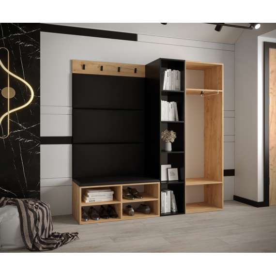 Entresett Miro 1 - 164x184 cm - eik craft gold - 4 deler