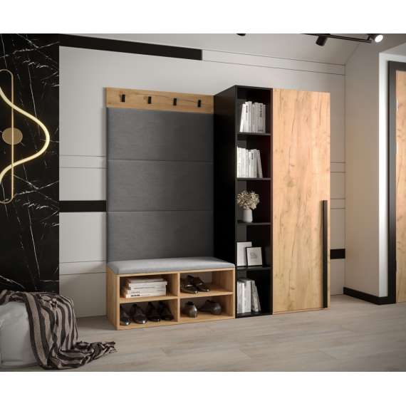 Entresett Miro 1 - 164x184 cm - eik craft gold - 4 deler