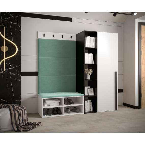 Entresett Miro 1 - 164x184 cm - hvit matt - 4 deler