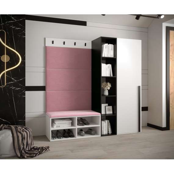 Entresett Miro 1 - 164x184 cm - hvit matt - 4 deler