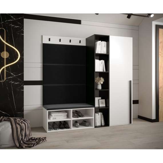 Entresett Miro 1 - 164x184 cm - hvit matt - 4 deler