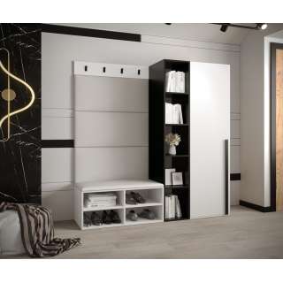 Entresett Miro 1 - 164x184 cm - hvit matt - 4 deler