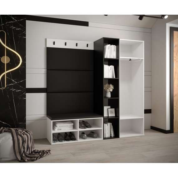 Entresett Miro 1 - 164x184 cm - hvit matt - 4 deler