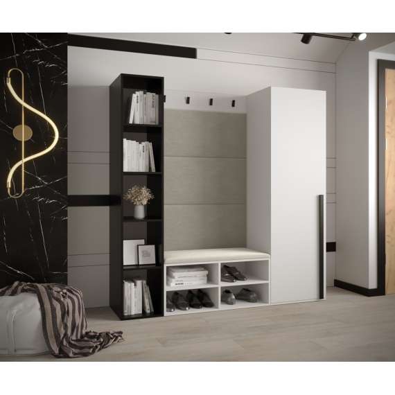 Entresett Miro 1 - 164x184 cm - hvit matt - 4 deler