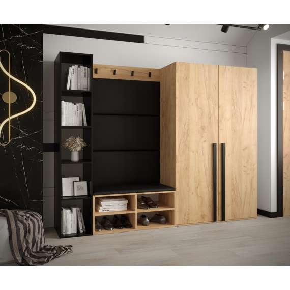 Entresett Miro 4 - 214x184 cm - eik craft gold - 5 deler