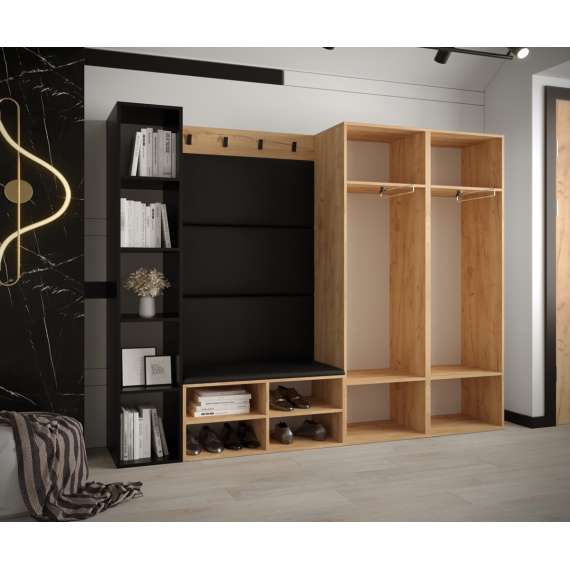 Entresett Miro 4 - 214x184 cm - eik craft gold - 5 deler