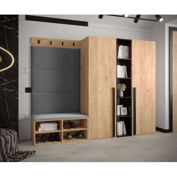 Entresett Miro 4 - 214x184 cm - eik craft gold - 5 deler