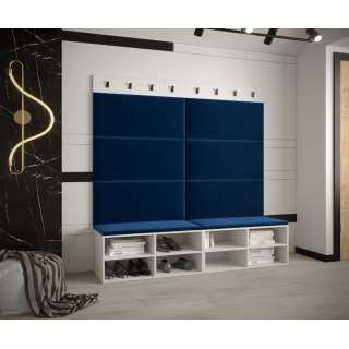 Entresett Miro 7 - 168x184 cm - hvit matt - polstret panel