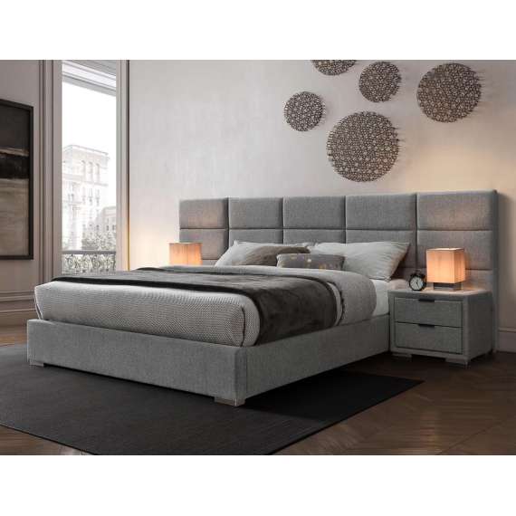 Seng Levanter 160x200 cm - støff grå