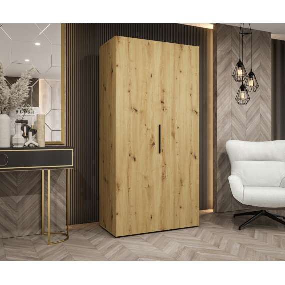 Garderobeskap Marbella 100x202 cm - eik artisan - 2 dører